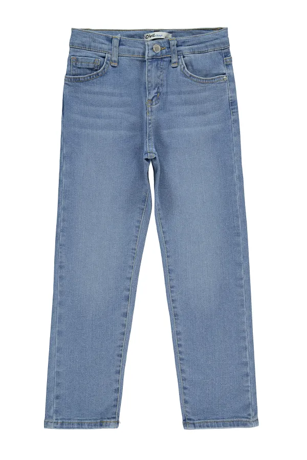 Boy Trousers 10-13 Years Old Light Blue - Package