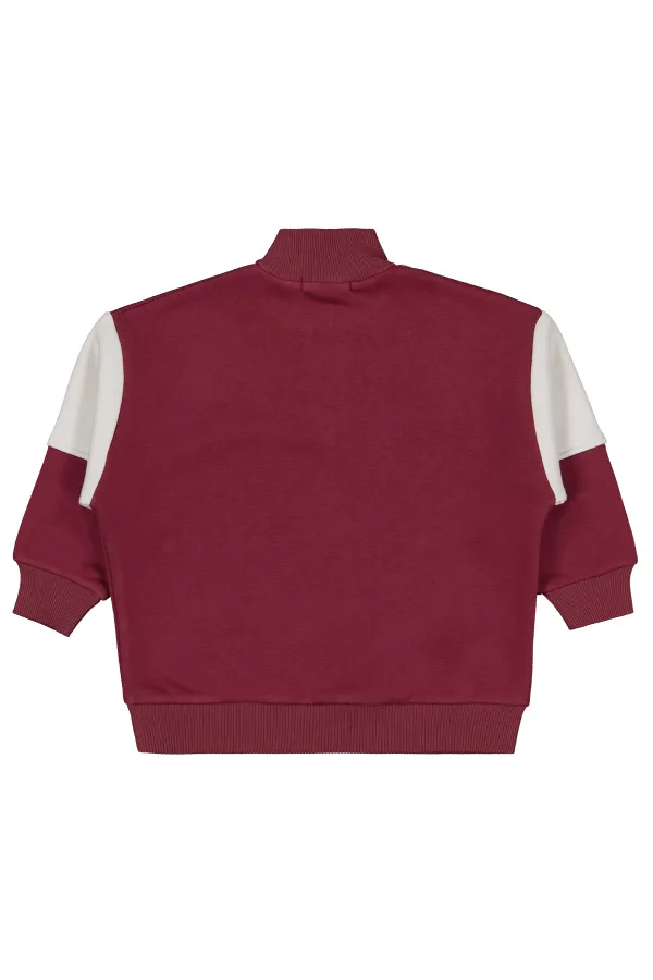 Erkek Çocuk Sweatshirt 2-5 Yaş Bordo - Paket