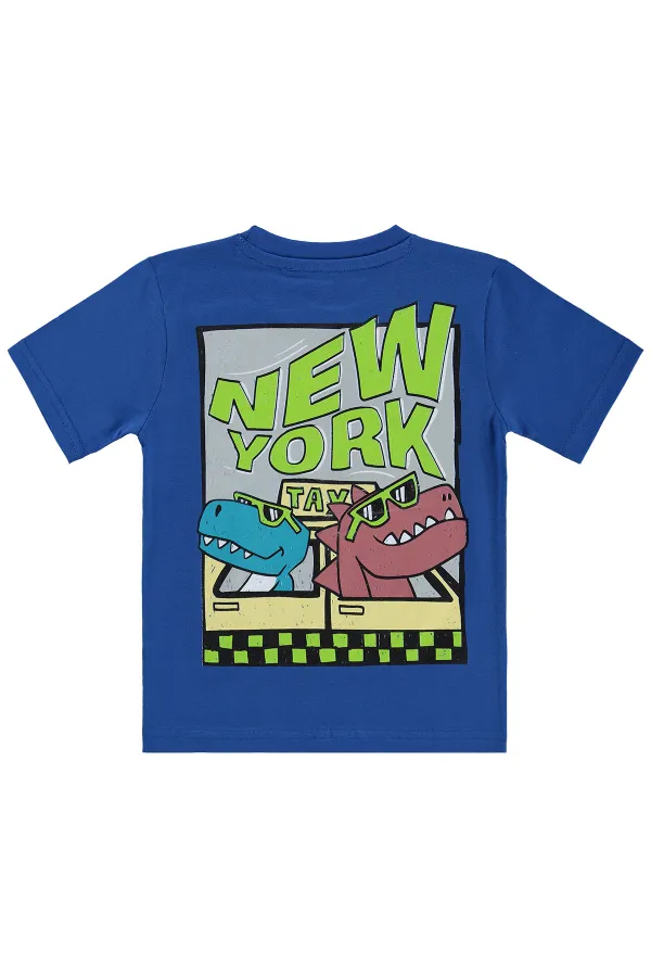 T-shirt garçon KM 2-5 ans bleu marine foncé - Lot