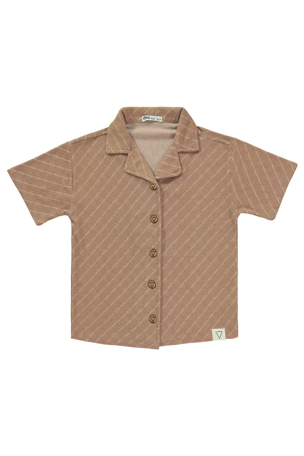 Ensemble garçon 6-9 ans marron - Emballage