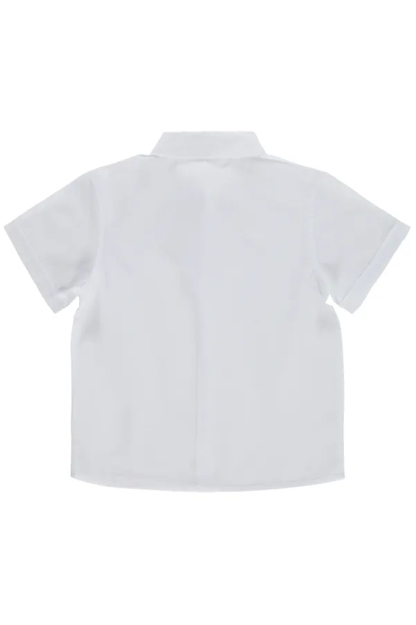 T-shirt garçon, 10-13 ans, blanc - Lot