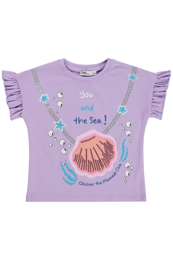 T-shirt fille, 2-5 ans, lilas - Lot T-shirt fille, 2-5 ans, lilas - Lot