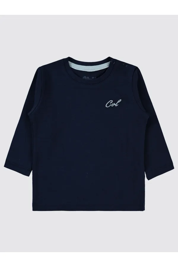 Bebek Sweatshirt 0-24 Ay Lacivert - Paket