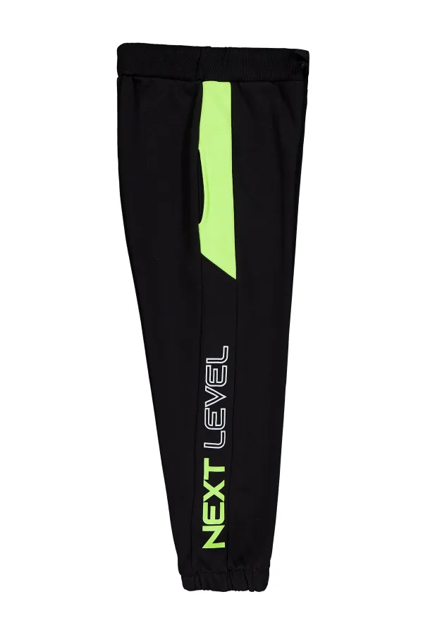 Erkek Çocuk Eşofman Altı 6-9 Yaş Siyah - Paket