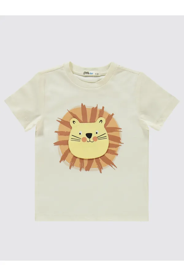 Ensemble pyjama garçon 2-5 ans écru - Emballage