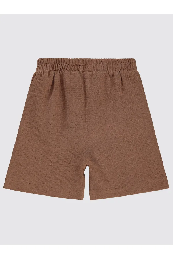 Short garçon marron 2-5 ans - Emballage