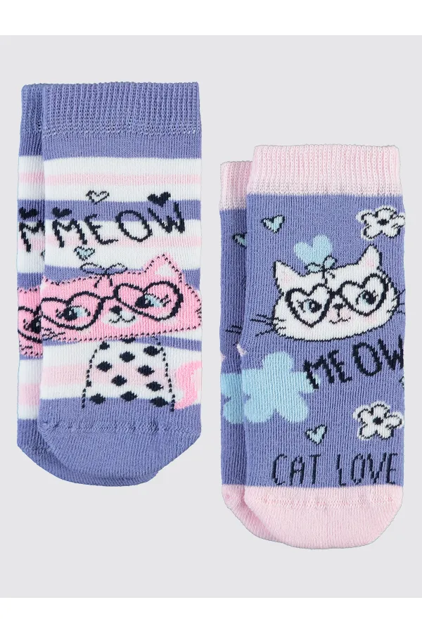 Kız Çocuk Çorapları 2-9 Yaş Standart - Paket Civil