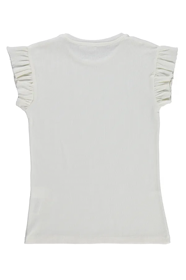 Kız Çocuk Tişört 10-13 Yaş Kırık Beyaz - Paket