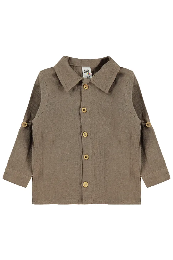 T-shirt bébé 0-24 mois marron foncé - Lot