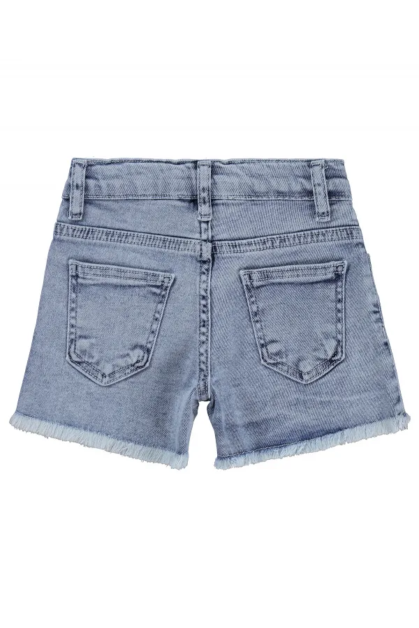 Kız Çocuk Şort 2-5 Yaş Mavi - Paket