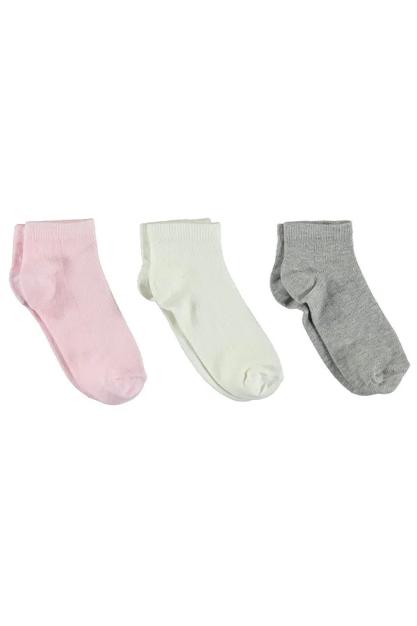 Chaussettes courtes pour filles de 2 à 9 ans, taille standard - Emballage civil