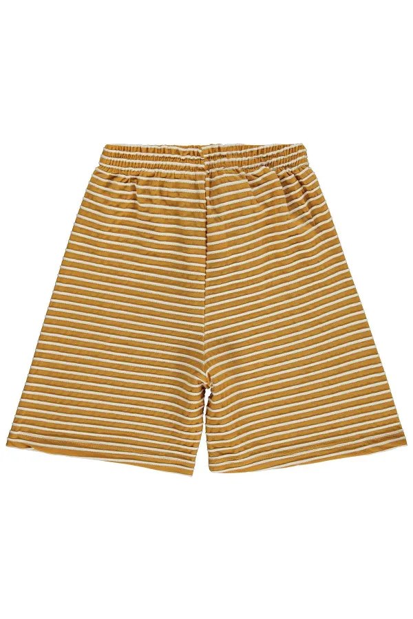 Erkek Çocuk Şort 6-9 Yaş Hardal - Paket