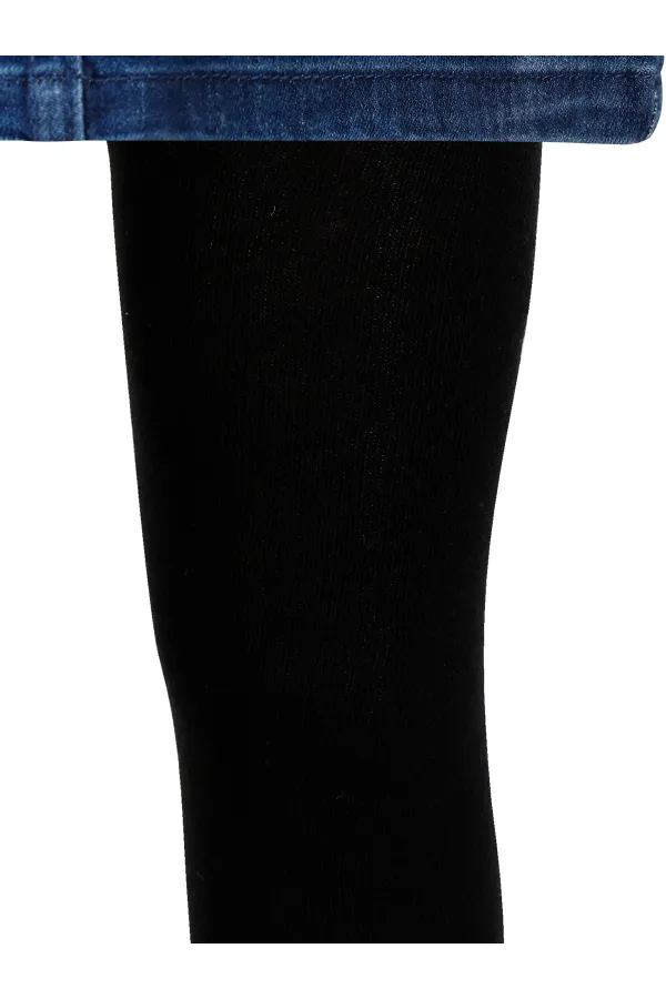 Kız Çocuk Külotlu Çorap 2-9 Yaş Siyah - Paket