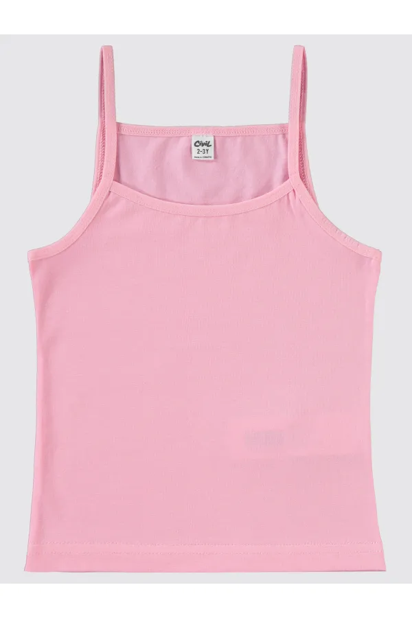 Débardeur pour fille de 2 à 9 ans, rose-menthe - Emballage