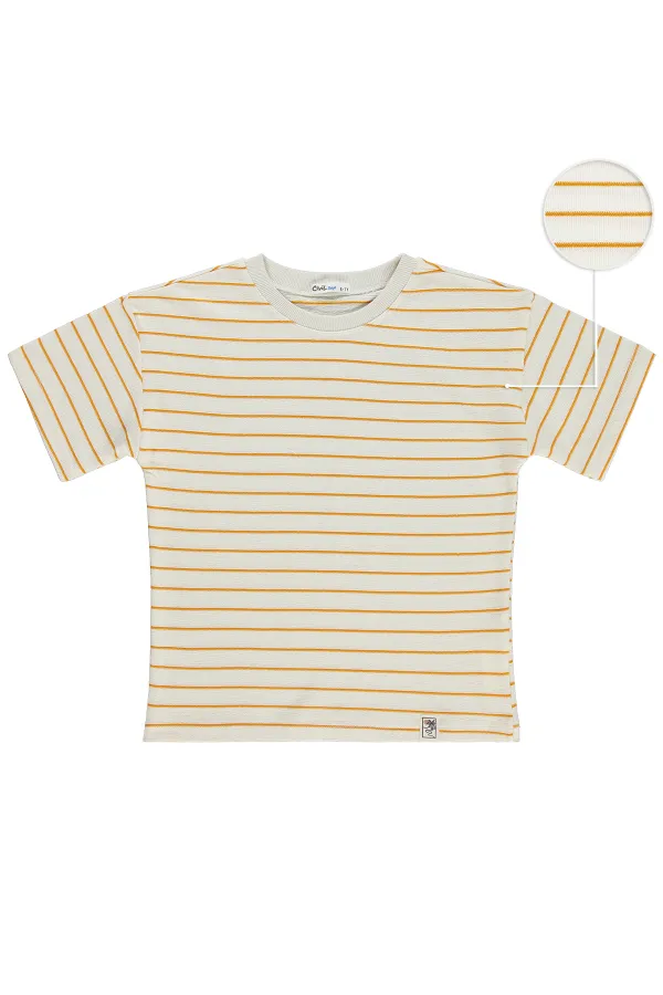 Erkek Çocuk Tişört 10-13 Yaş Oranj - Paket