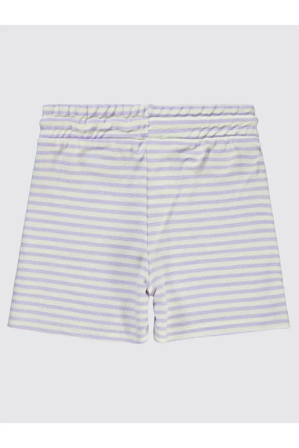 Kız Çocuk Şort 6-9 Yaş Nazik Lavanta - Paket