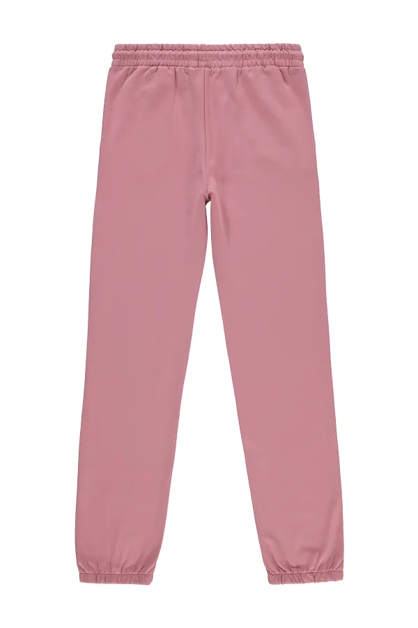 Bas de survêtement fille 10-13 ans Rose poudré - Emballage