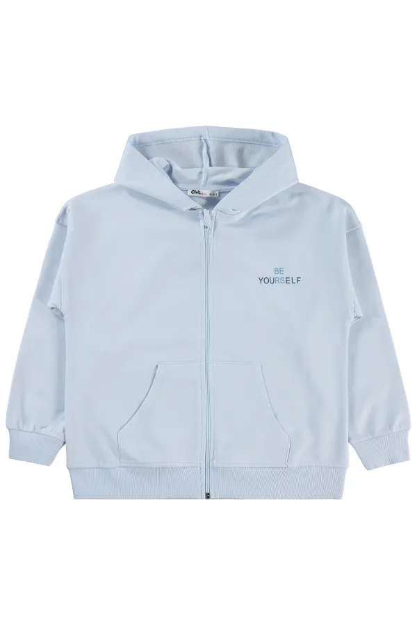 Girls' Cardigan, Ages 10-13, Light Blue - Pack