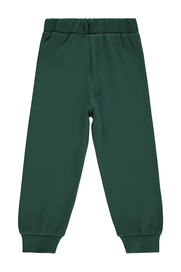 Pantalon de survêtement garçon Km 2-5 ans Vert pin - Lot