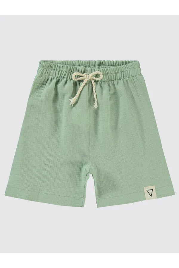 Erkek Çocuk Şort 2-5 Yaş Mint - Paket