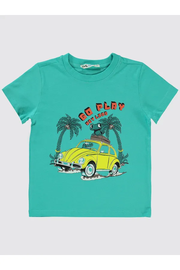 Boys T-Shirt 2-5 Years Mint - Pack