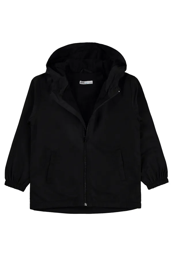 Erkek Çocuk Yağmurluk 10-13 Yaş Siyah - Paket