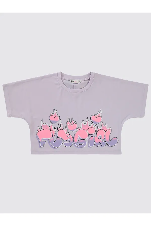 Kız Çocuk Takım 6-9 Yaş Nazik Lavanta - Paket