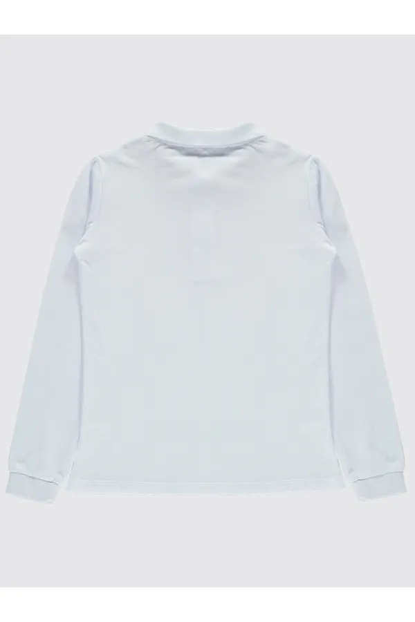 Sweat-shirt blanc pour fille de 10 à 13 ans - Emballage