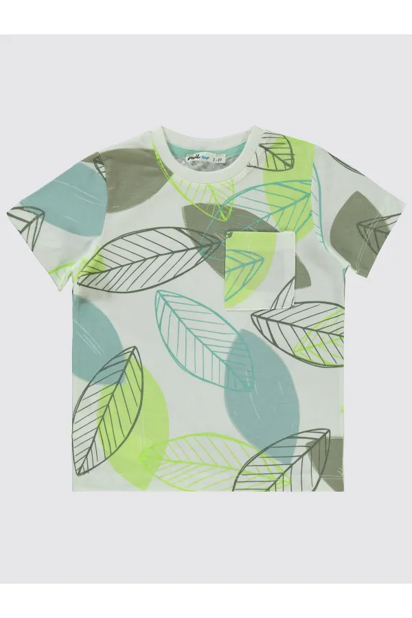 Boys T-Shirt 2-5 Years Old Light Almond Green - Package Boys T-Shirt 2-5 Years Old Light Almond Green - Package