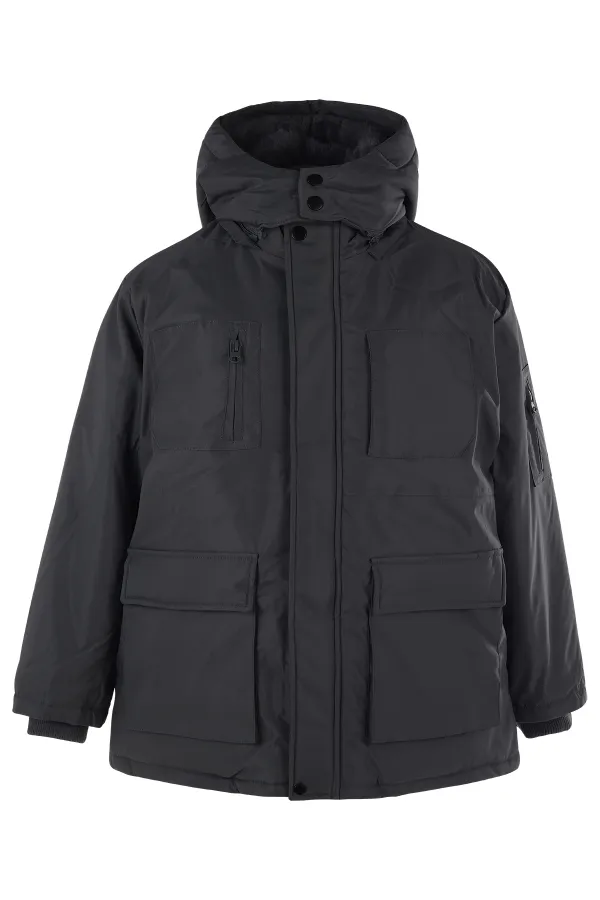 Erkek Çocuk Mont 10-13 Yaş Antrasit - Paket