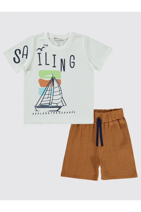 Costume garçon 2-5 ans écru - Emballage