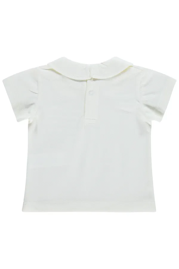 Bebek Tişört 0-24 Ay Ekru - Paket