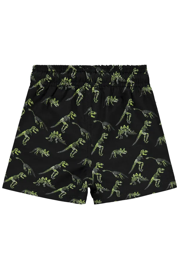 Erkek Çocuk Deniz Şort 2-5 Yaş Siyah - Paket