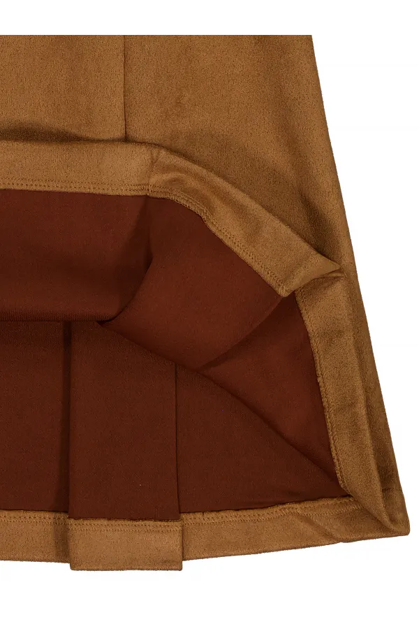 Girl's Vest and Dress 6-9 Years Old Brown - Package Girl's Vest and Dress 6-9 Years Old Brown - Package