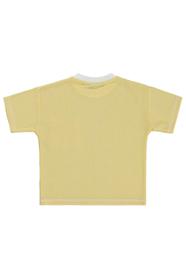 Lot de T-shirts pour garçons, 2-5 ans, jaunes