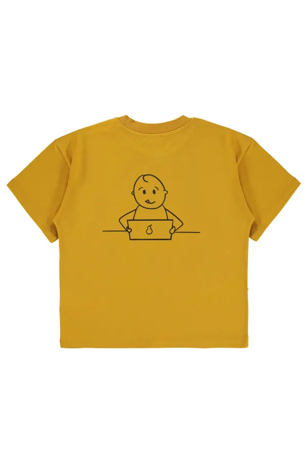 T-shirt garçon 10-13 ans moutarde - Emballage
