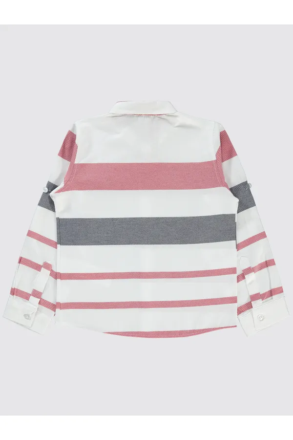Chemise garçon rouge 6-9 ans - Emballage