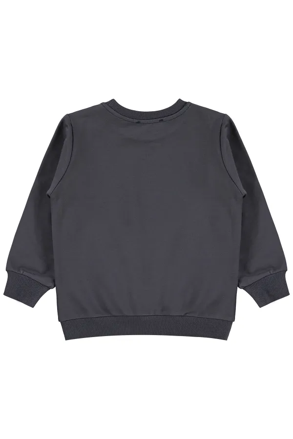 Sweat-shirt pour fille, 2-5 ans, anthracite - Emballage