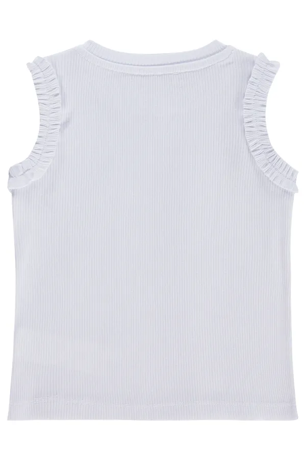 Lot de t-shirts blancs pour filles, 2-5 ans