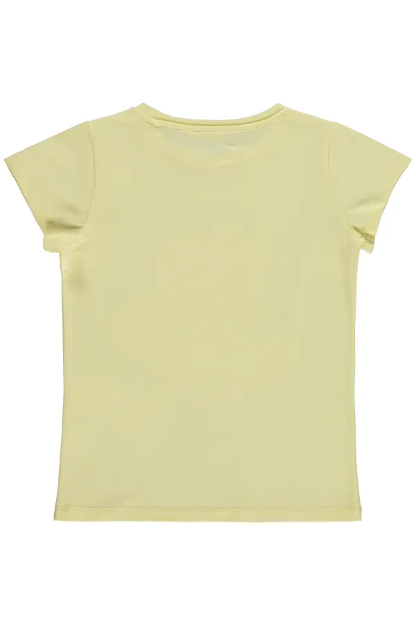 Kız Çocuk Tişört Km 6-9 Yaş Sarı - Paket