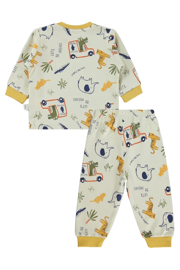 Ensemble pyjama bébé 0-24 mois moutarde - Emballage