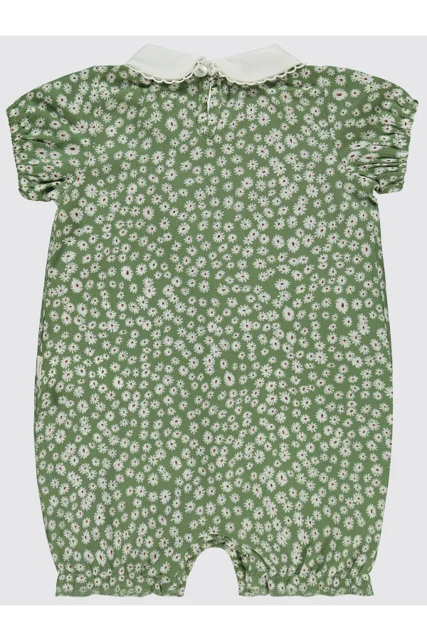 Grenouillère bébé 0-24 mois verte - Emballage