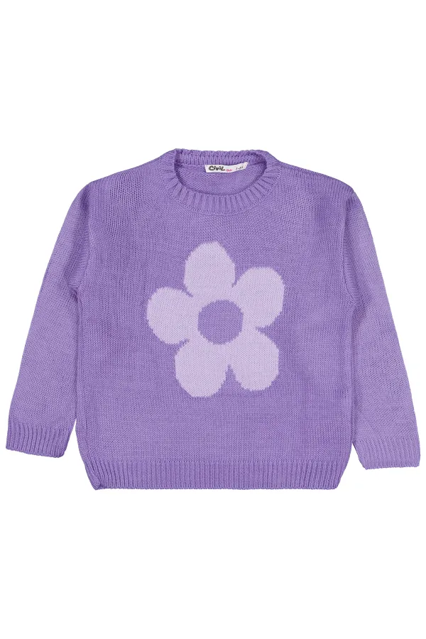 Girl's Sweater 2-5 Years Purple - Package