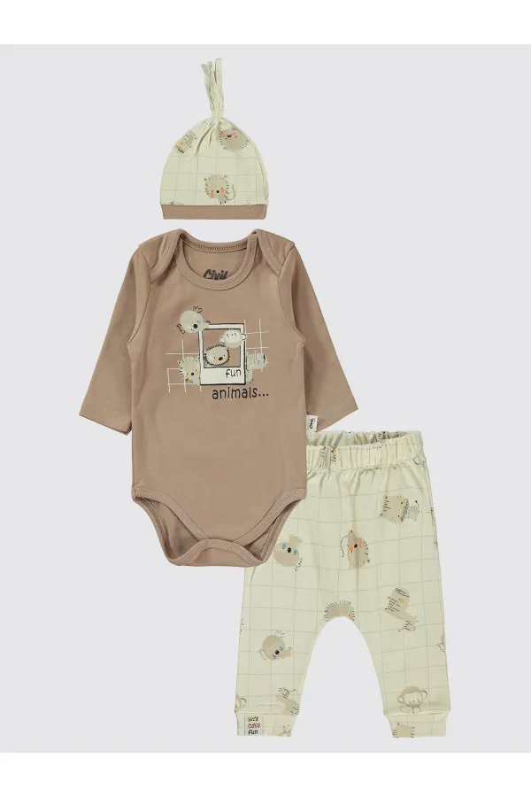 Baby Set 0-24 Months Brown - Package