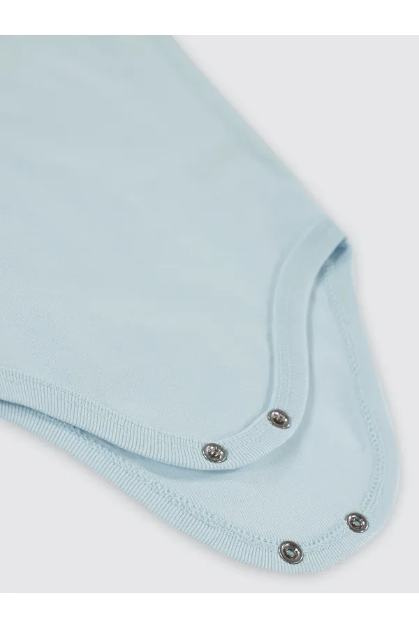 Bebek Çıtçıtlı Badi 0-24 Ay Mavi - Paket