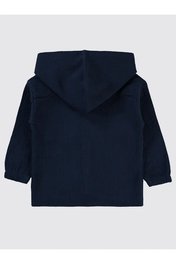 Chemise garçon bleu marine 2-5 ans - Emballage