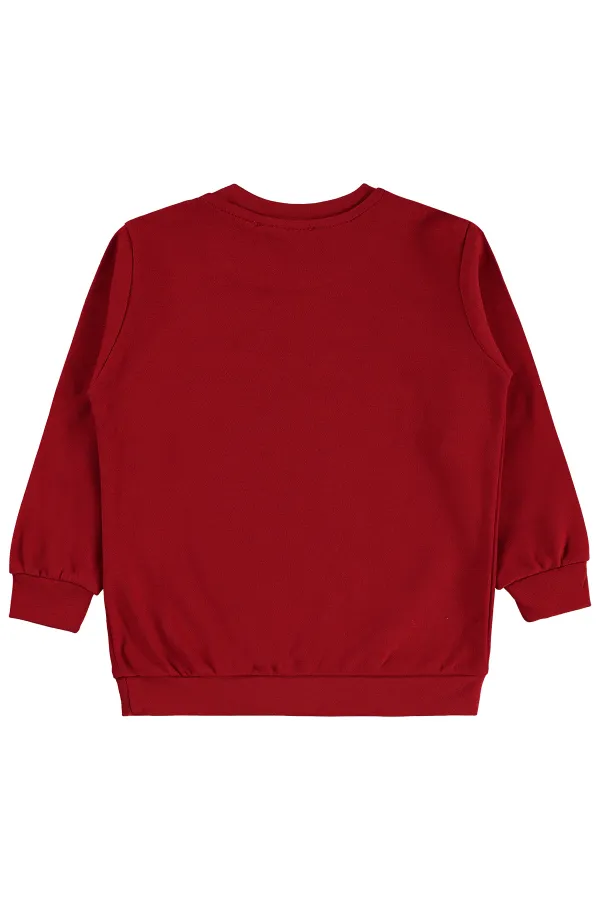 Kız Çocuk Sweatshirt Km 2-5 Yaş Kırmızı - Paket