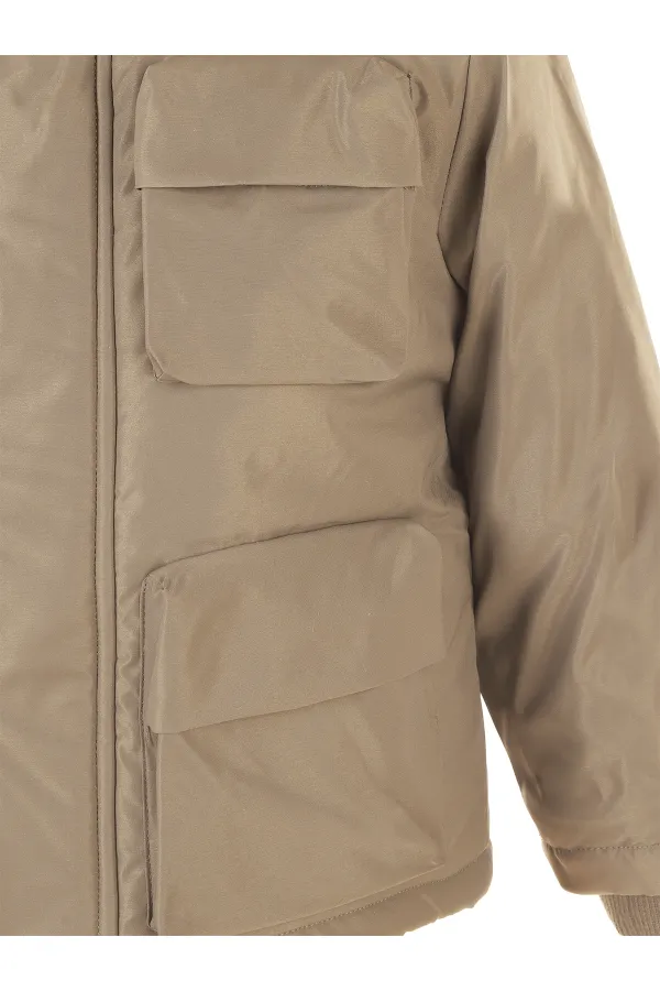 Erkek Çocuk Mont 6-9 Yaş Vizon - Paket