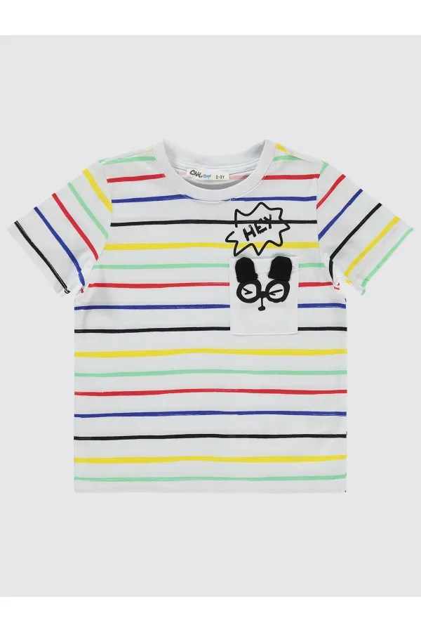 Boy T-Shirt 2-5 Years White - Pack