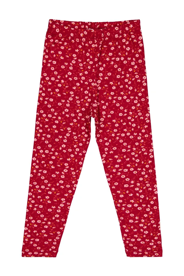 Leggings pour filles Km 6-9 ans Rouge bordeaux - Emballage